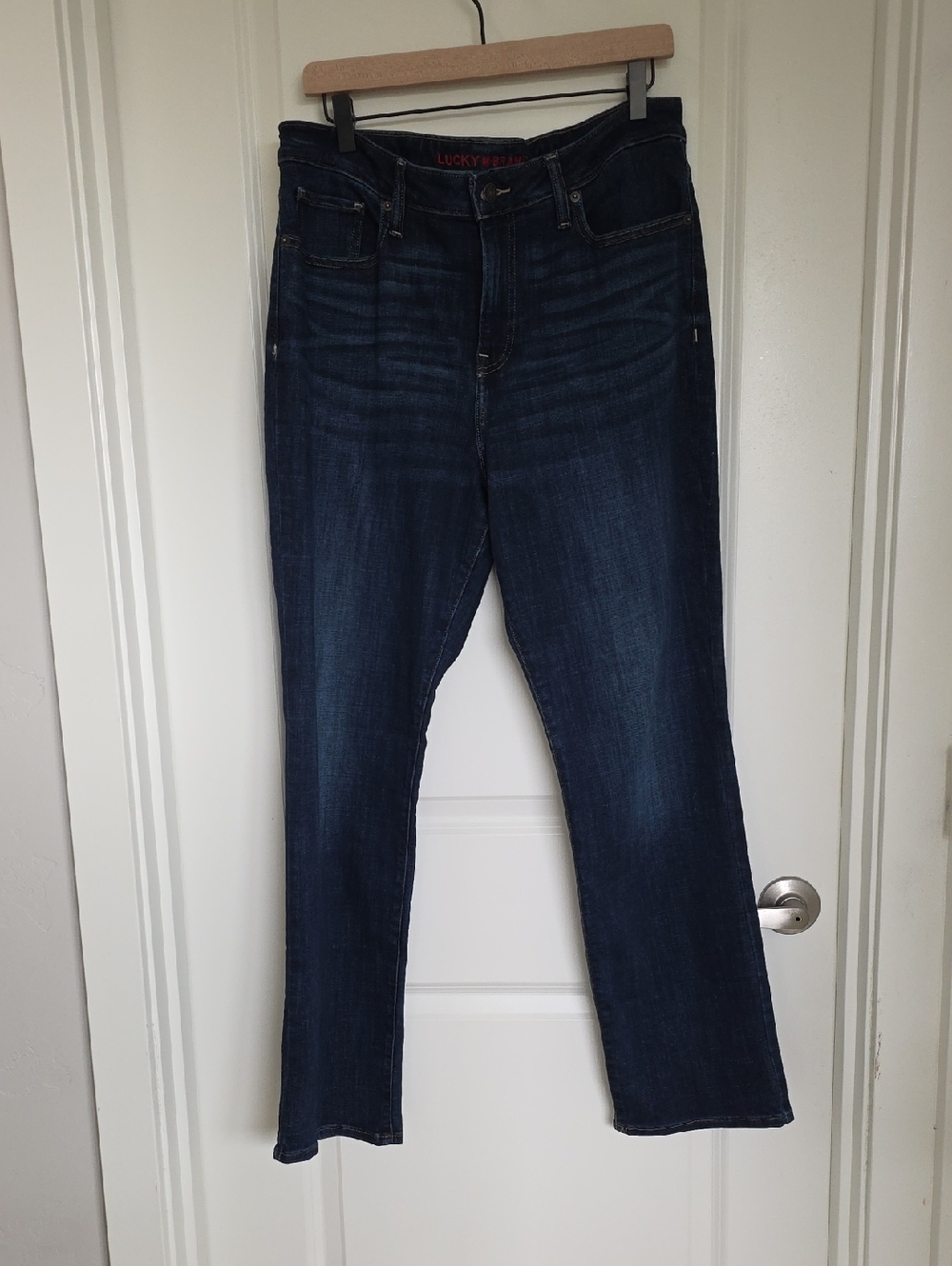 Lucky Brand Women's Straight Leg Dark Blue Jeans
